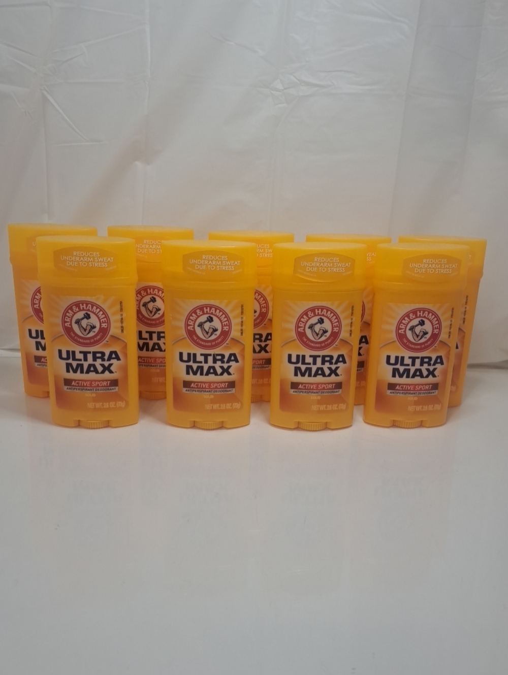 Arm & Hammer Ultra Max Solid Antiperspirant/Deo  Active Sport 2.6 oz LOT OF 9